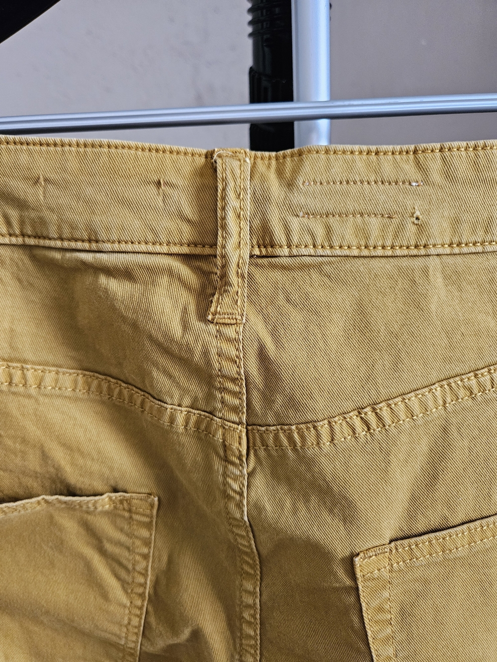 Pilcro Mustard Corduroy Button-Front Pants - Picture 6 of 10